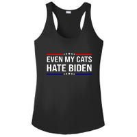 Even My Cats Hate Biden Funny Anti Biden FJB Ladies PosiCharge Competitor Racerback Tank