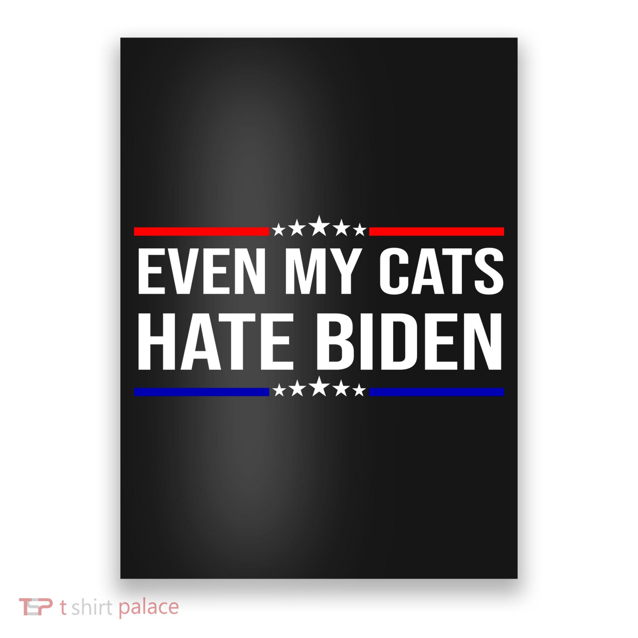 Even My Cats Hate Biden Funny Anti Biden FJB Poster