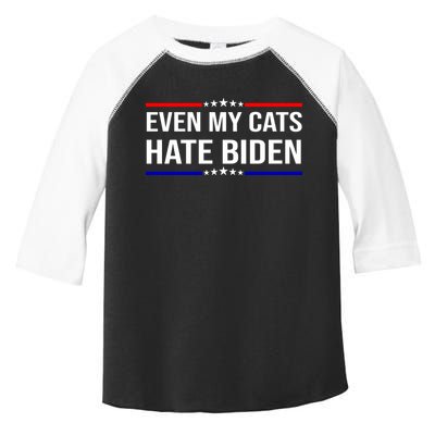 Even My Cats Hate Biden Funny Anti Biden FJB Toddler Fine Jersey T-Shirt