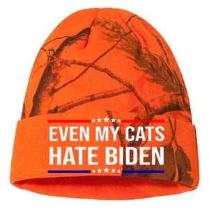 Even My Cats Hate Biden Funny Anti Biden FJB Kati Licensed 12" Camo Beanie