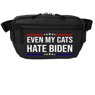 Even My Cats Hate Biden Funny Anti Biden FJB Crossbody Pack