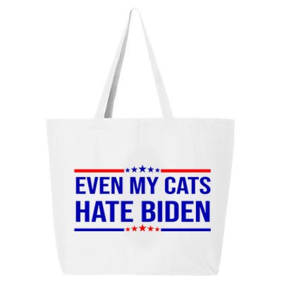 Even My Cats Hate Biden Funny Anti Biden FJB 25L Jumbo Tote