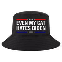 Even My Cat Hates Biden Funny Anti Biden FJB Cool Comfort Performance Bucket Hat