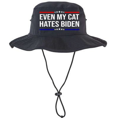 Even My Cat Hates Biden Funny Anti Biden FJB Bucket Hat