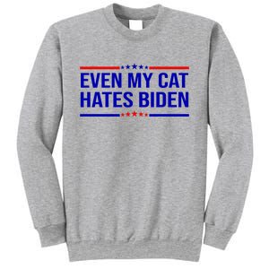 Even My Cat Hates Biden Funny Anti Biden FJB Sweatshirt