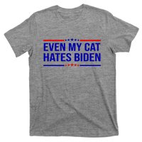 Even My Cat Hates Biden Funny Anti Biden FJB T-Shirt