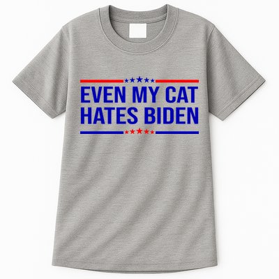 Even My Cat Hates Biden Funny Anti Biden FJB Tall T-Shirt