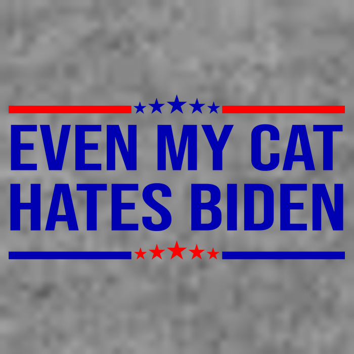 Even My Cat Hates Biden Funny Anti Biden FJB Baby Bodysuit