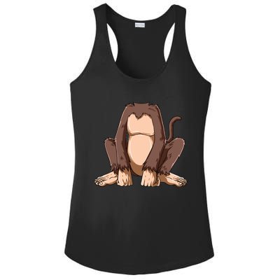 Easy Monkey Costume Monkey Body Headless Monkey Costume Ladies PosiCharge Competitor Racerback Tank