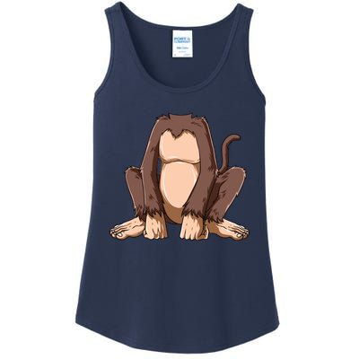 Easy Monkey Costume Monkey Body Headless Monkey Costume Ladies Essential Tank