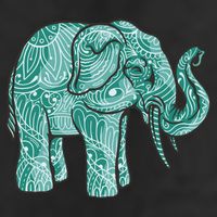 Elephant Mandala Cute Gift 7 Panel Mesh Trucker Snapback Hat