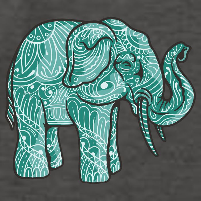 Elephant Mandala Cute Gift Vector Backpack