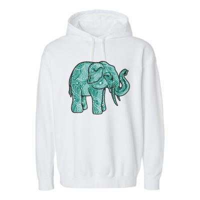 Elephant Mandala Cute Gift Garment-Dyed Fleece Hoodie