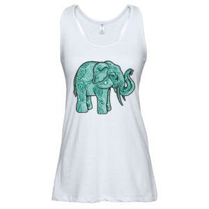 Elephant Mandala Cute Gift Ladies Essential Flowy Tank