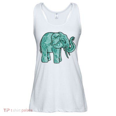 Elephant Mandala Cute Gift Ladies Essential Flowy Tank
