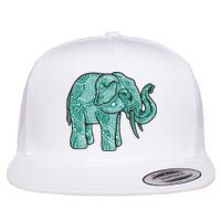 Elephant Mandala Cute Gift Flatbill Hat