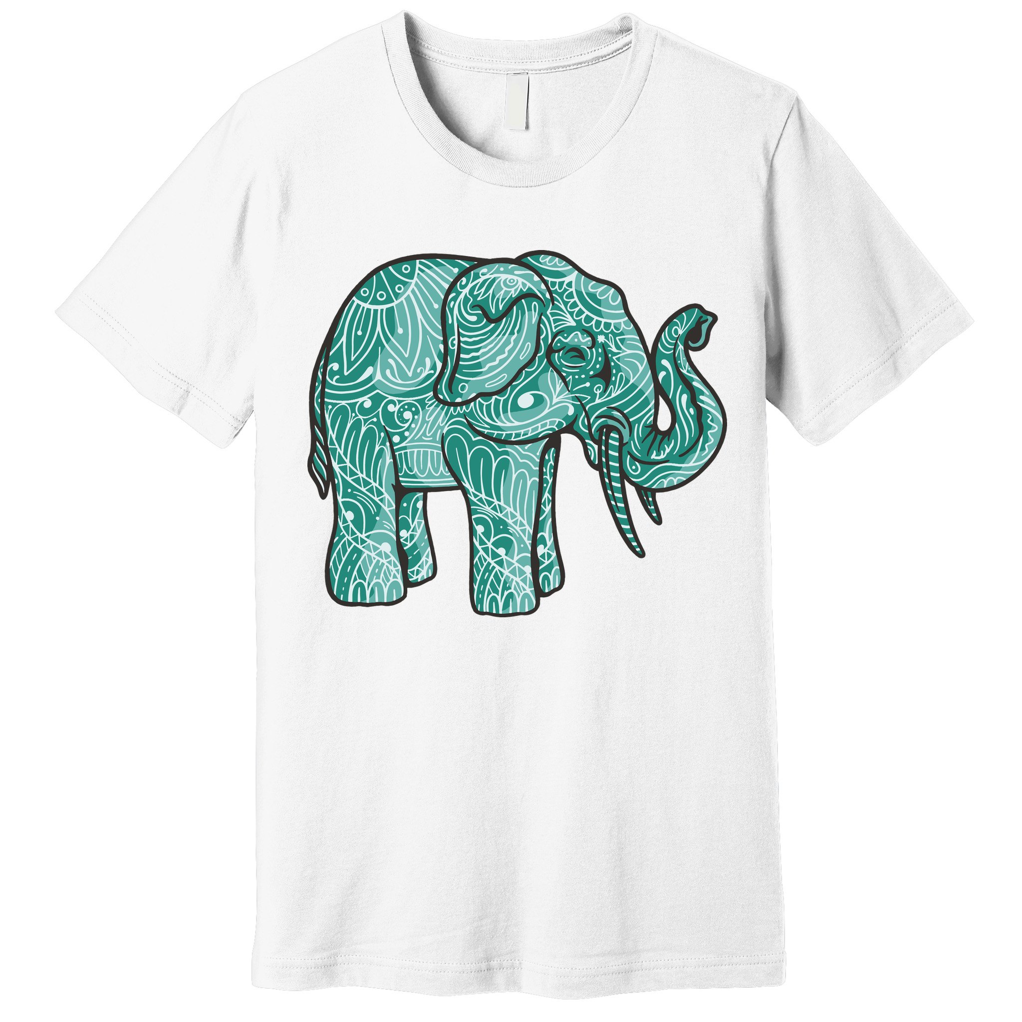 Elephant Mandala Cute Gift Premium T-Shirt