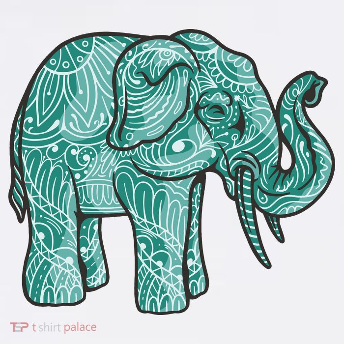 Elephant Mandala Cute Gift Baby Bodysuit