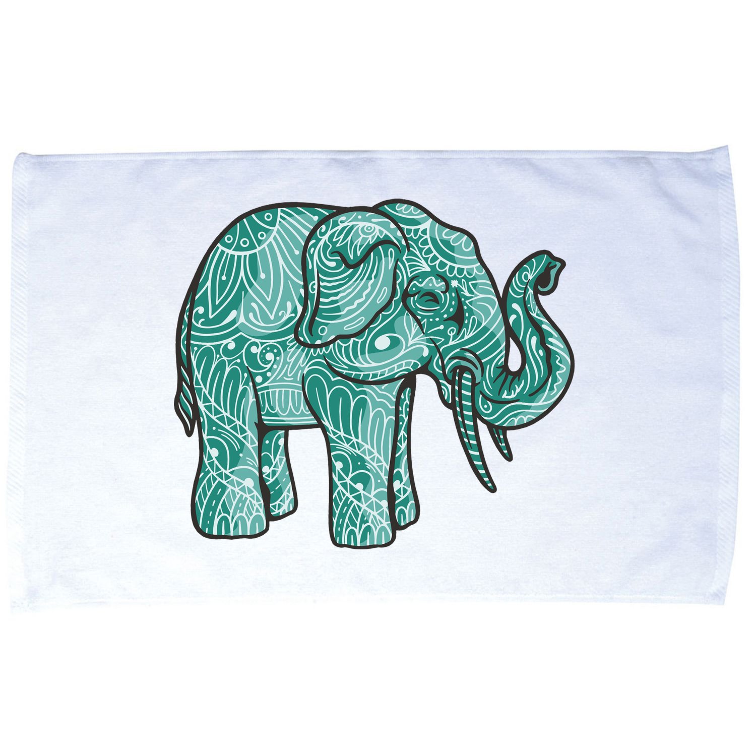 Elephant Mandala Cute Gift Microfiber Hand Towel