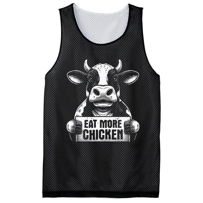 Eat More Chicken Funny Cow Beef Meat Bbq Lover Mesh Reversible Basketball Jersey Tank