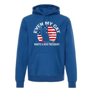 Even My Cat Wants A New President Premium Hoodie