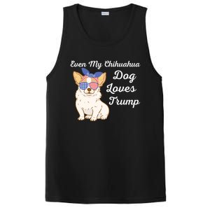 Even My Chihuahua Dog Loves Trump The Felon 2024 Us Election Gift PosiCharge Competitor Tank