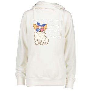 Even My Chihuahua Dog Loves Trump The Felon 2024 Us Election Gift Womens Funnel Neck Pullover Hood