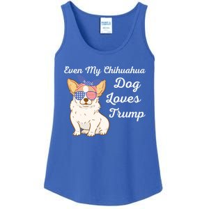 Even My Chihuahua Dog Loves Trump The Felon 2024 Us Election Gift Ladies Essential Tank