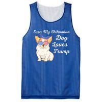 Even My Chihuahua Dog Loves Trump The Felon 2024 Us Election Gift Mesh Reversible Basketball Jersey Tank