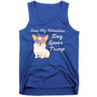 Even My Chihuahua Dog Loves Trump The Felon 2024 Us Election Gift Tank Top