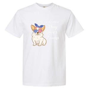 Even My Chihuahua Dog Loves Trump The Felon 2024 Us Election Gift Garment-Dyed Heavyweight T-Shirt