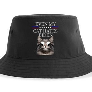 Even My Cat Hates Biden Sustainable Bucket Hat