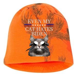 Even My Cat Hates Biden Kati - Camo Knit Beanie