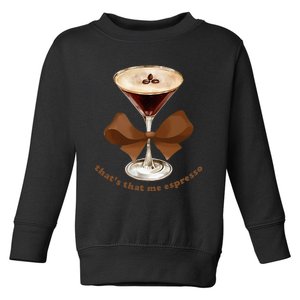 Espresso Martini Coffee Bow Graphic For Girl Women Toddler Sweatshirt