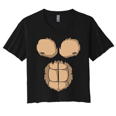 Easy Monkey Costume Monkey Body Headless Monkey Women's Crop Top Tee