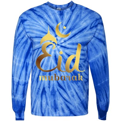 Eid Mubarak Celebrate With Unity For Muslims Eid Fitr Adha Cool Gift Tie-Dye Long Sleeve Shirt