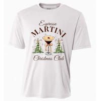 Espresso Martini Christmas Club Coquette Bow Xmas Pajamas Cooling Performance Crew T-Shirt