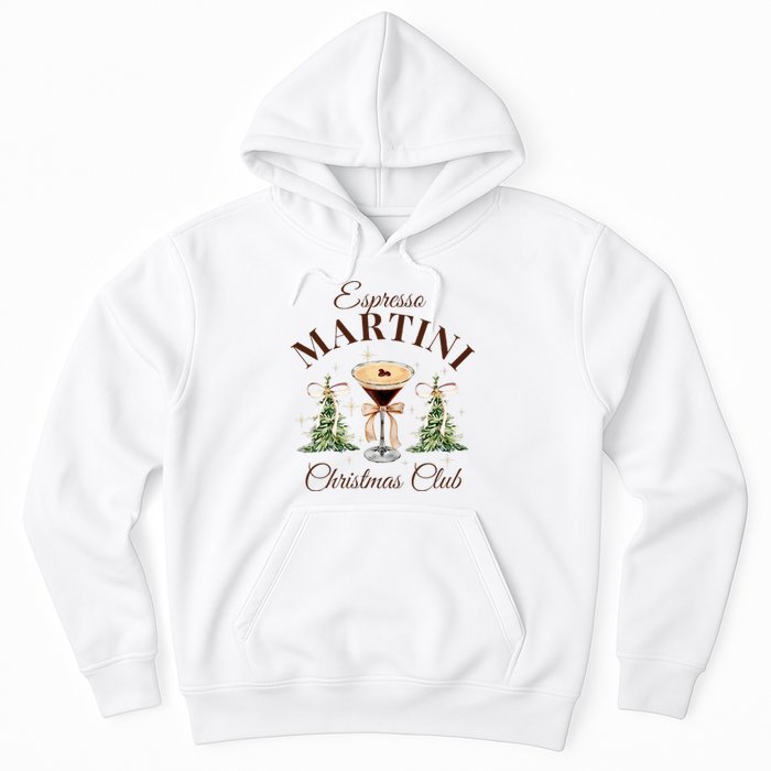 Espresso Martini Christmas Club Coquette Bow Xmas Pajamas Hoodie