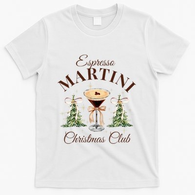 Espresso Martini Christmas Club Coquette Bow Xmas Pajamas T-Shirt