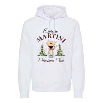 Espresso Martini Christmas Club Coquette Bow Xmas Pajamas Premium Hoodie