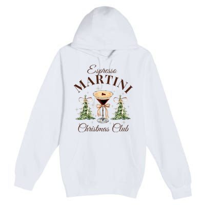 Espresso Martini Christmas Club Coquette Bow Xmas Pajamas Premium Pullover Hoodie