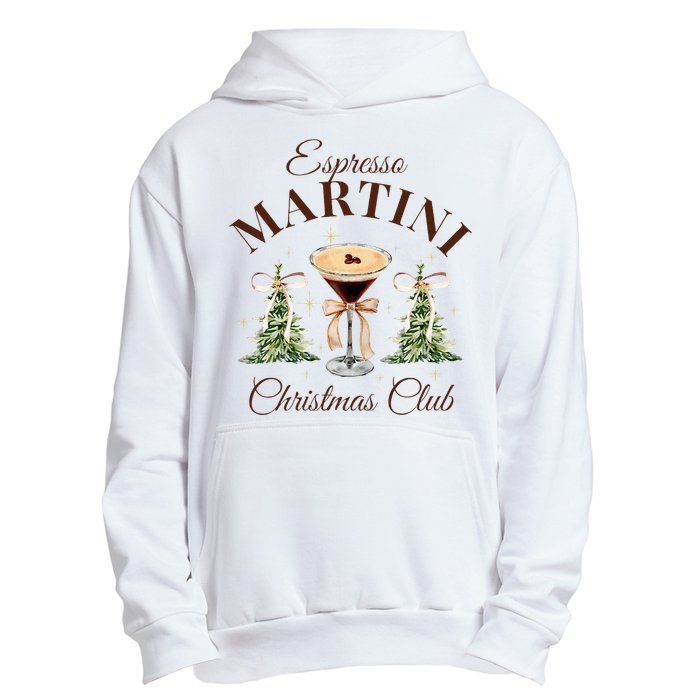 Espresso Martini Christmas Club Coquette Bow Xmas Pajamas Urban Pullover Hoodie