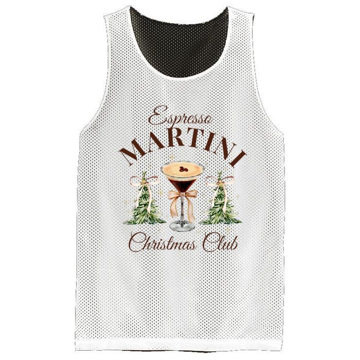 Espresso Martini Christmas Club Coquette Bow Xmas Pajamas Mesh Reversible Basketball Jersey Tank