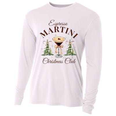 Espresso Martini Christmas Club Coquette Bow Xmas Pajamas Cooling Performance Long Sleeve Crew