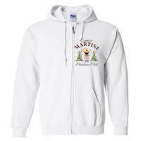 Espresso Martini Christmas Club Coquette Bow Xmas Pajamas Full Zip Hoodie