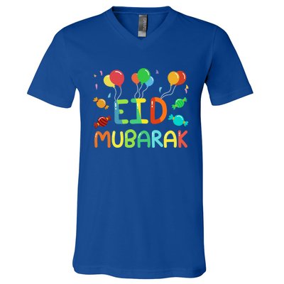 Eid Muslim Clothing Eid Mubarak Gift V-Neck T-Shirt