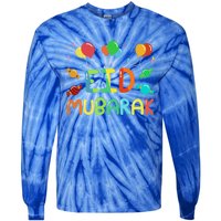 Eid Muslim Clothing Eid Mubarak Gift Tie-Dye Long Sleeve Shirt