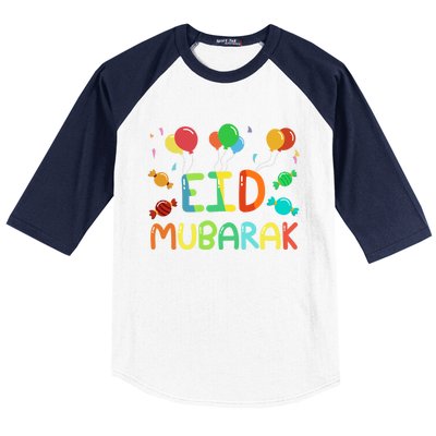 Eid Muslim Clothing Eid Mubarak Gift Baseball Sleeve Shirt