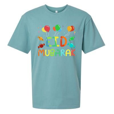 Eid Muslim Clothing Eid Mubarak Gift Sueded Cloud Jersey T-Shirt