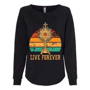 Eucharist Monstrance Catholic Church Lives That Forever Womens California Wash Sweatshirt